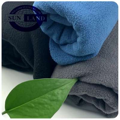 20 AW winter blanket jacket clothing 100% polyester micro polar fleece 300gsm two side brushed two side anti pilling